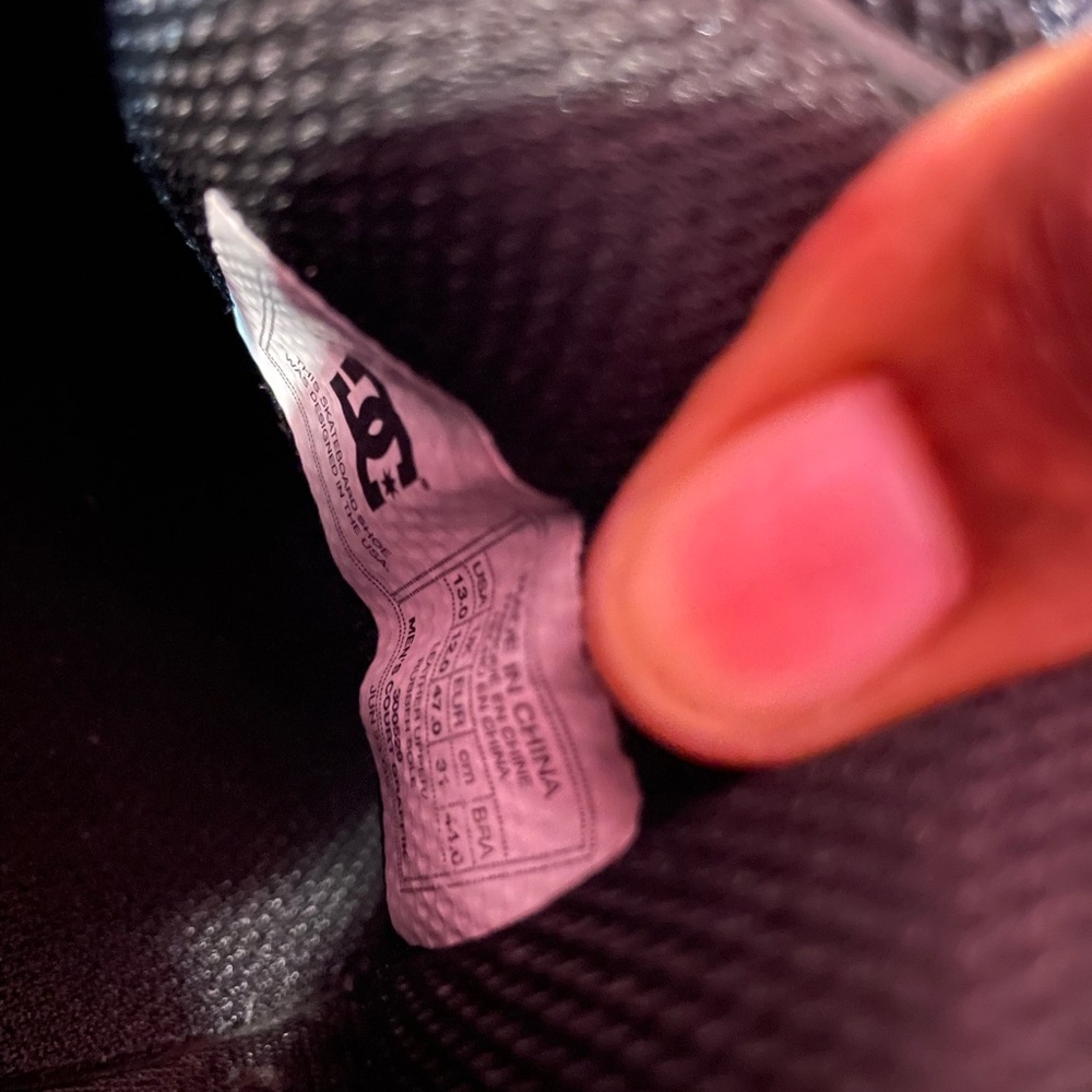 DC Black Footwear with Pink Label